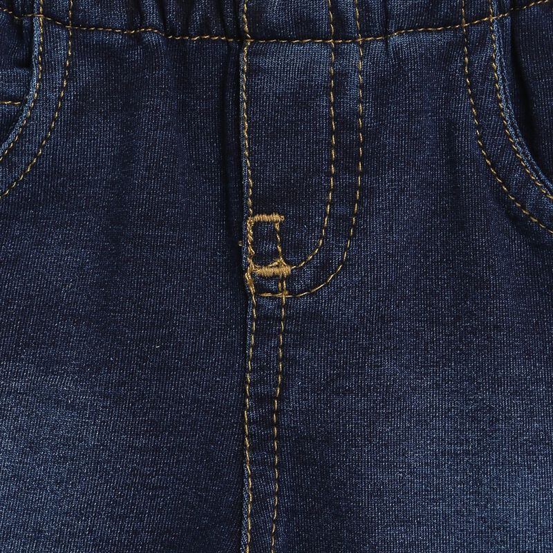 Boys Dark Blue Long Knitted Trousers image number null